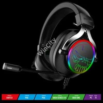 HKM-Spirit of Gamer MIC-XH600 7.1 fekete RGB Headset