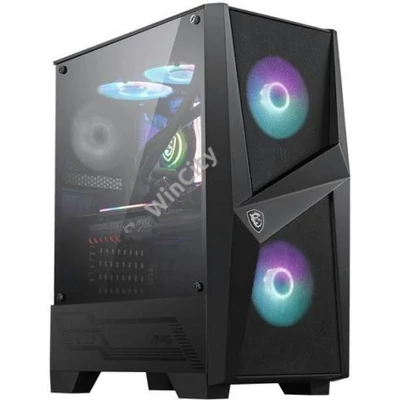HZM-MSI MAG FORGE 100R fekete ablakos ház
