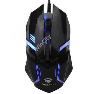 MOU-Meetion MT-M371  fekete Gamer USB egér