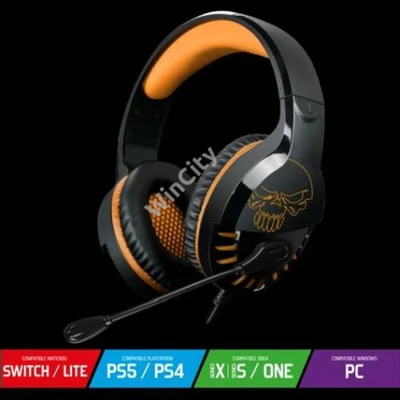 HKM-Spirit of Gamer PRO-H3 MultiPlatform fekete-narancs Headset