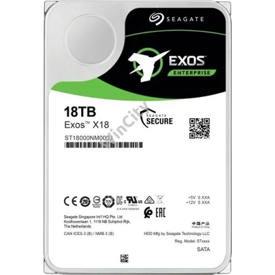 HDD3-18TB Seagate 7200 256MB SATA3 HDD Enterprise Exos X18 ST18000NM000J Recerti