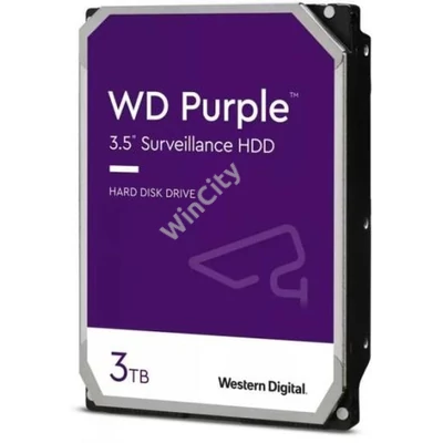 HDD3- 3TB WD 5400 64MB SATA3 HDD Purple WD33PURZ