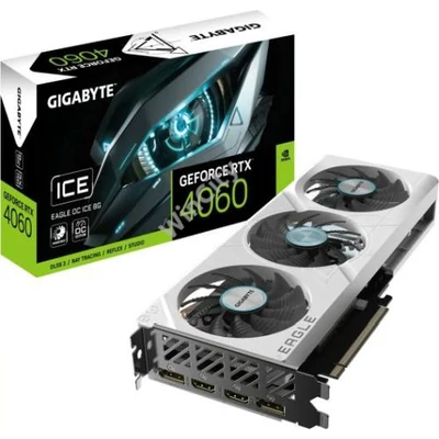 VGA-Gigabyte RTX 4060 EAGLE OC ICE 8GB GV-N4060EAGLEOC ICE-8GD