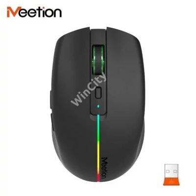 MOU-Meetion BTM002 fekete RGB wireless egér