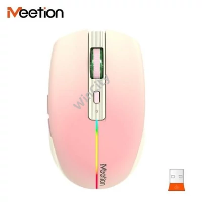 MOU-Meetion BTM002 pink RGB wireless egér