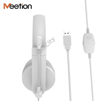 HKM-Meetion Headset MT-HP003U fehér USB