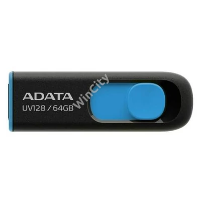 MF-USB Flash 64 GB ADATA AUV128 USB3.0 fekete-kék