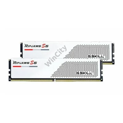 MEM-32GB/6000 DDR5 G.Skill RipjawsF5-6000J3040F16GX2-RS5W Fehér KIT2