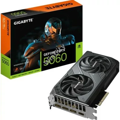 VGA-Gigabyte RTX 5060 Windforce OC 8GB GV-N5060WF2OC-8GD