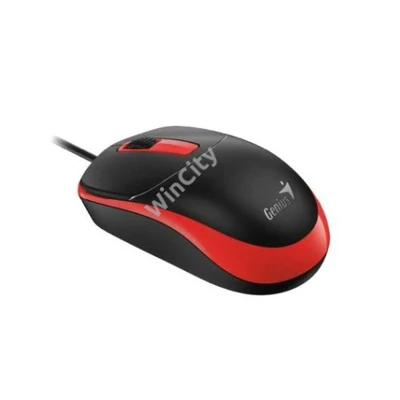 MOU-Genius DX-123 fekete-piros optikai USB egér