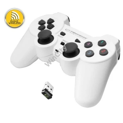 JE- Esperanza Gladiator EGG108W PC Wireless Gamepad PC/PS3 fehér