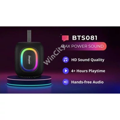 HF-Energizer BTS081 fekete RGB Bluetooth hangfal