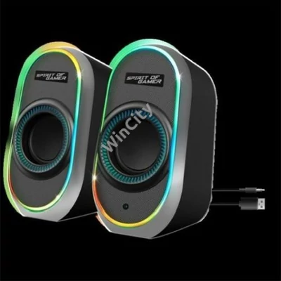 HF-Spirit of Gamer Fanatic 500 fekete RGB USB+BT 2.0 hangfal
