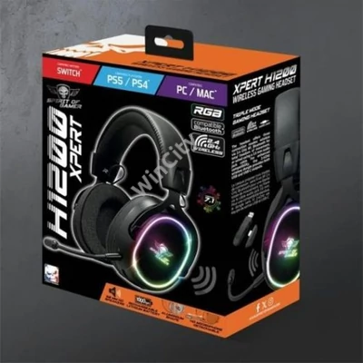HKM-Spirit of Gamer MIC-XH1200 fekete MultiPlatform RGB Headset