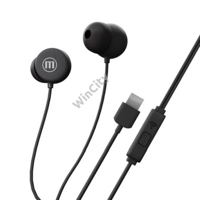 HKM-Maxell INBAX headset - fekete - USB-C