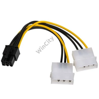 ADA Akyga Adapter 2x Molex/PCI-Express 6-pin AK-CA-13