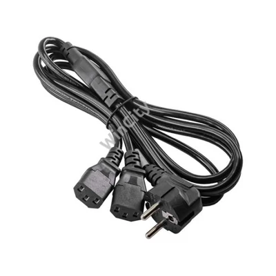 KAB Akyga PC Power Cable Y-alakú splitter 1.8m AK-PC-04A