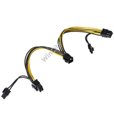 ADA Akyga Adapter PCI Express 6 pin M / 2x 6+2 pin F AK-CA-55