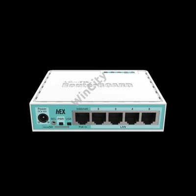 MikroTik hEX 5x gigabit porttal, USB