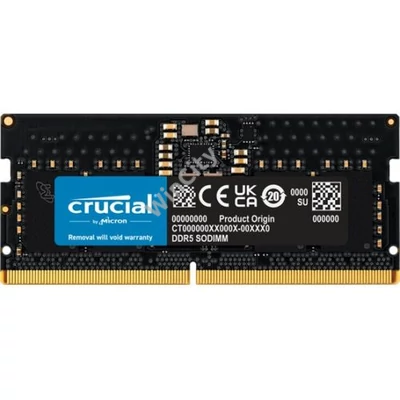 RAM Crucial Notebook DDR5 4800MHz 8GB CL40 1,1V