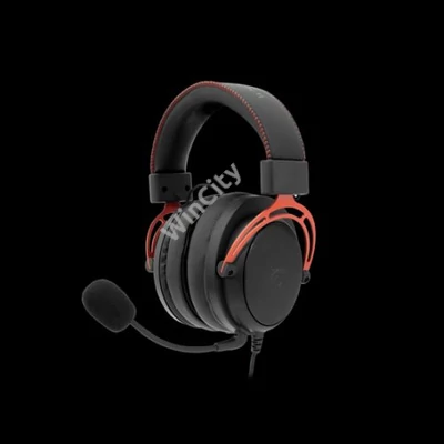 HDP White Shark GH-2341B/R GORILLA gamer fejhallgató mikrofonnal - fekete/piros