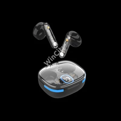 HDP White Shark GEB-TWS37B HYPERBEAT-B bluetooth fülhallgató mikrofonnal - fekete