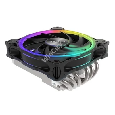 FAN Akasa SOHO H6L - Intel LGA1700 alacsony profilú CPU-hűtő, aRGB - AK-CC4025HP01