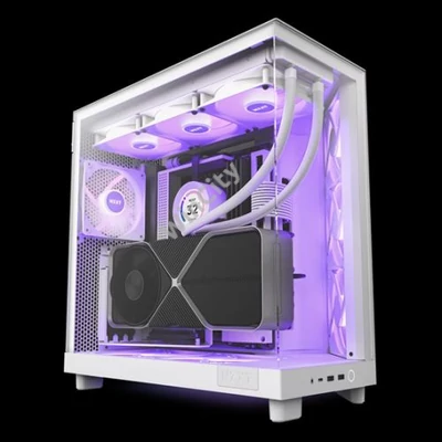 HÁZ NZXT Midi - H6 Flow RGB - Matt fehér - CC-H61FW-R1