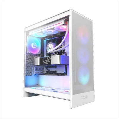 HÁZ NZXT Midi - H7 Flow RGB - Matt fehér - CM-H72FW-R1