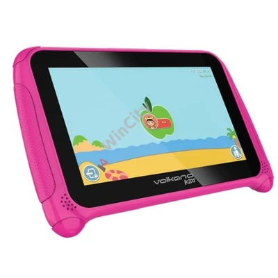 TPC Volkano Kids 2/16 7"-es gyermek tablet Iwawa szoftverrel, Android 12, rózsaszín