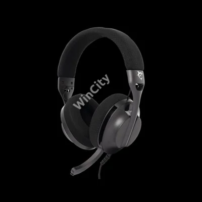 HDP White Shark GH-2440B PARROT gamer fejhallgató mikrofonnal - fekete