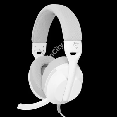 HDP White Shark GH-2440W/G PARROT gamer fejhallgató mikrofonnal - fehér/szürke