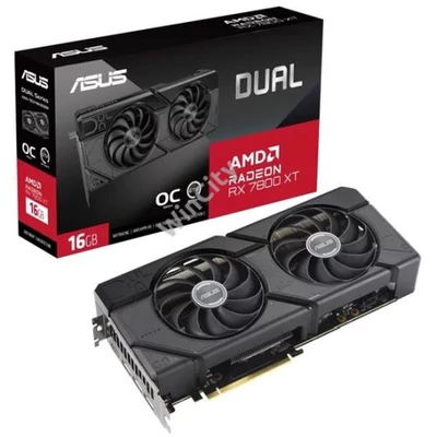 VGA ASUS AMD RX 7800 XT 16GB GDDR6 - DUAL-RX7800XT-O16G