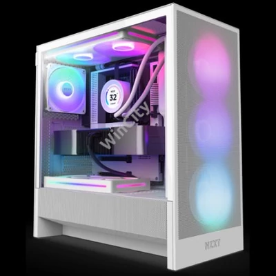 HÁZ NZXT Midi - H5 Flow RGB (2024) - Matt fehér - CC-H52FW-R1