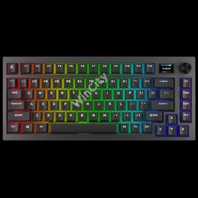 BIL AVAX GM02 PRO 75% Gasket RGB tri-mode mechanikus billentyűzet Gateron piros switch, magyar kiosztás