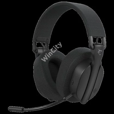HDP White Shark WGH-2444B FIRECREST vezeték nélküli gamer fejhallgató mikrofonnal - fekete