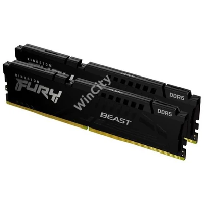 RAM Kingston DDR5 6000MHz 64GB (2x32GB) FURY Beast Black CL40 1,4V
