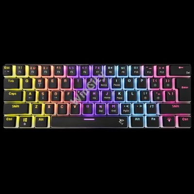 BILL White Shark GK-2202-2B/R-US ASHIKO-2 vezetékes mechanikus gamer billentyűzet - fekete - US