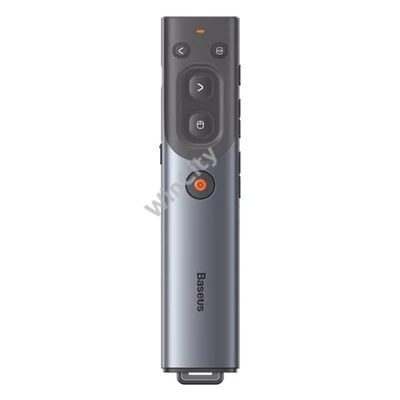 Baseus Orange Dot AI vezeték nélküli akkumulátoros prezenter és lézer mutató, szürke