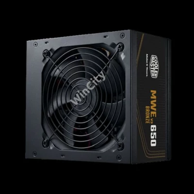 TÁP Cooler Master 650W - MWE Bronze 650 V3 - MPE-6501-ACAAW-3BEU - 80+ Bronze ATX3.1 - Fekete Tápegység