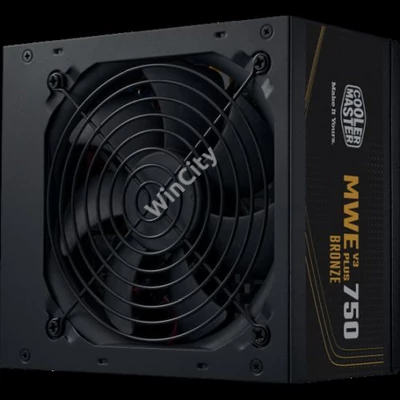 TÁP Cooler Master 750W - MWE Bronze 750 V3 - MPE-7501-ACAAW-3BEU - 80+ Bronze ATX3.1 - Fekete Tápegység