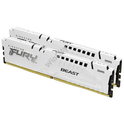 RAM Kingston DDR5 6000MHz 32GB ( 2x16GB ) FURY Beast White CL30 1,4V