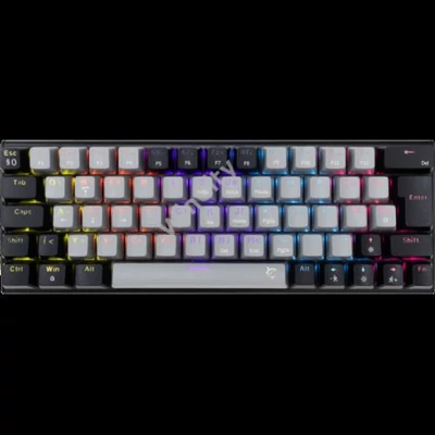 BILL White Shark GK-002723V2-G-B/BL-HU WAKIZASHI-2 vezetékes mechanikus gamer billentyűzet - szürke/fekete - HU /kék/