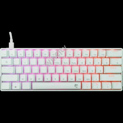 BILL White Shark GK-004213V2-W/R-HU SHINOBI-2 vezetékes mechanikus gamer billentyűzet - fehér - HU /piros/