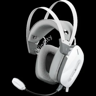 HDP White Shark GH-2446W GOTTAN vezeték nélküli gamer fejhallgató mikrofonnal - fehér