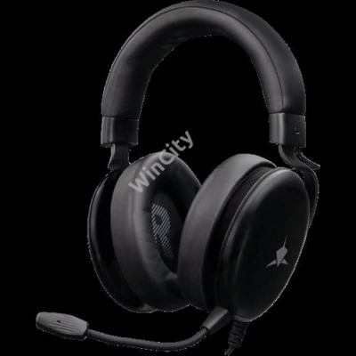 HDP White Shark GH-2540B ELEPHANT vezetékes gamer fejhallgató mikrofonnal - fekete