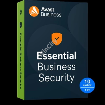 SW Avast Essential Business Security - 10 eszköz/1 év, elektronikus licenc