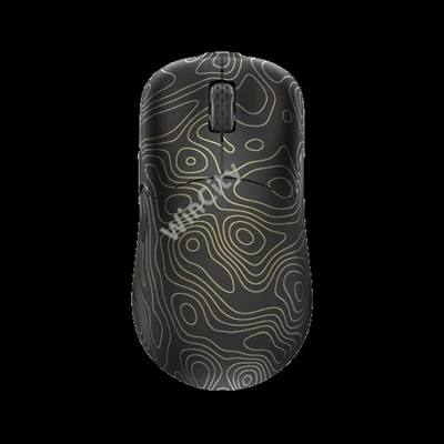 MOU White Shark WGM-5015G AERO-G 6D/10000 dpi, vezeték nélküli gamer egér - fekete/arany