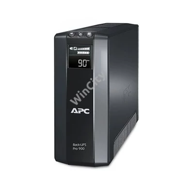 APC szünetmentes, Back-UPS BR900G-GR ) (3+2 SCHUKO) 900VA (540 W) LCD 230V LINE-INTERAKTÍV, torony - USB in