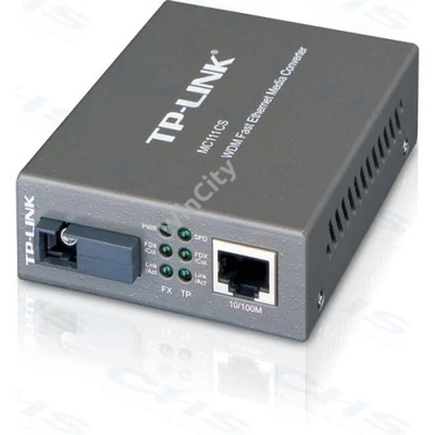 TP-LINK Optikai Media Konverter WDM 100(réz)-100FX(SC) Single mód, MC111CS